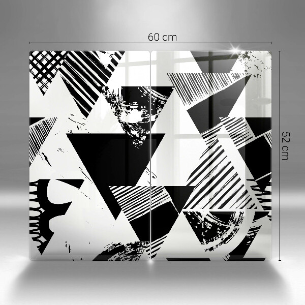 Főzőlap védő üveglap Geometriai háromszögek