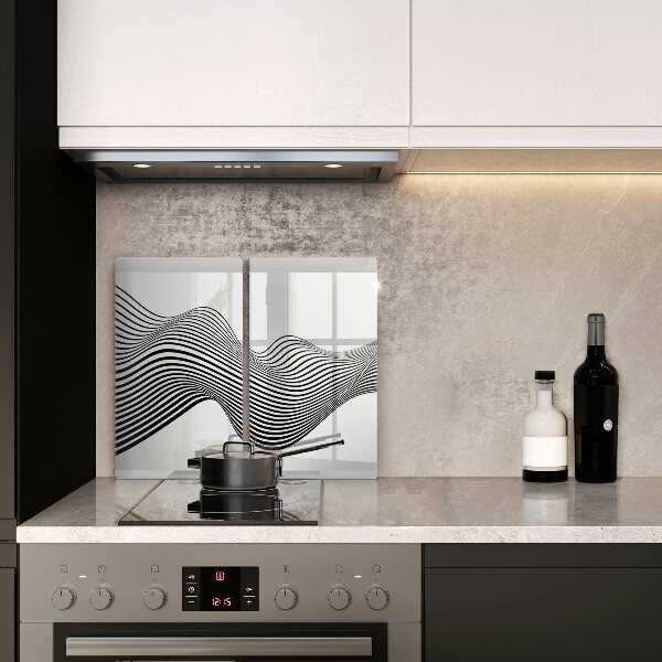 Főzőlap védő üveglap Lineáris absztrakció