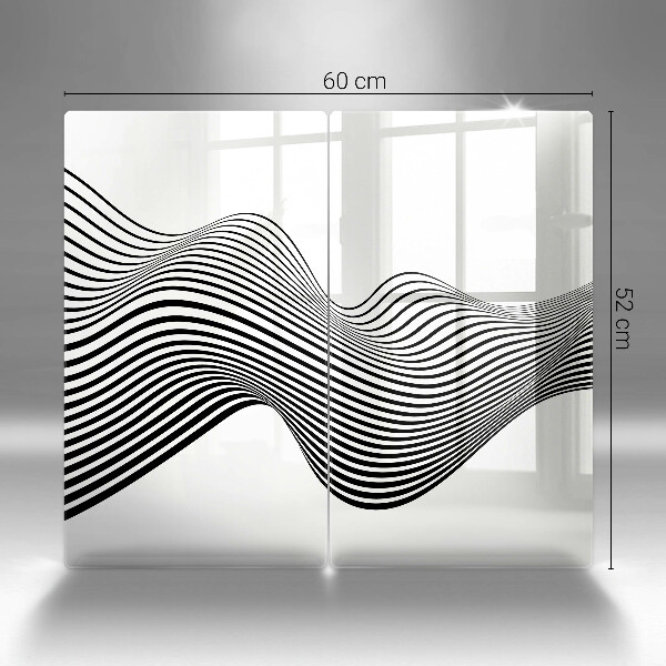 Főzőlap védő üveglap Lineáris absztrakció