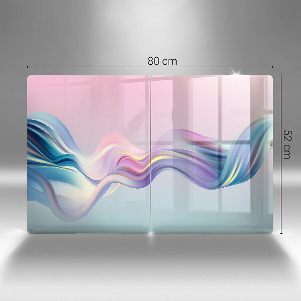 Főzőlap védő üveglap Pasztell absztrakció