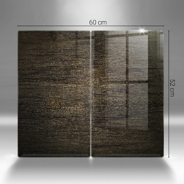 Főzőlap védő üveglap Fa kéreg textúra