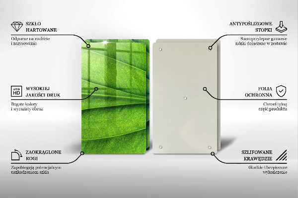 Főzőlap védő üveglap Természet ér levél