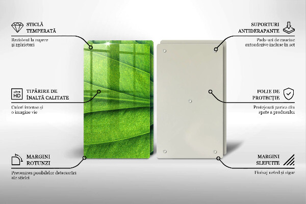 Főzőlap védő üveglap Természet ér levél