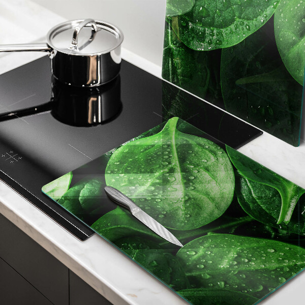 Főzőlap védő üveglap Bazsalikom