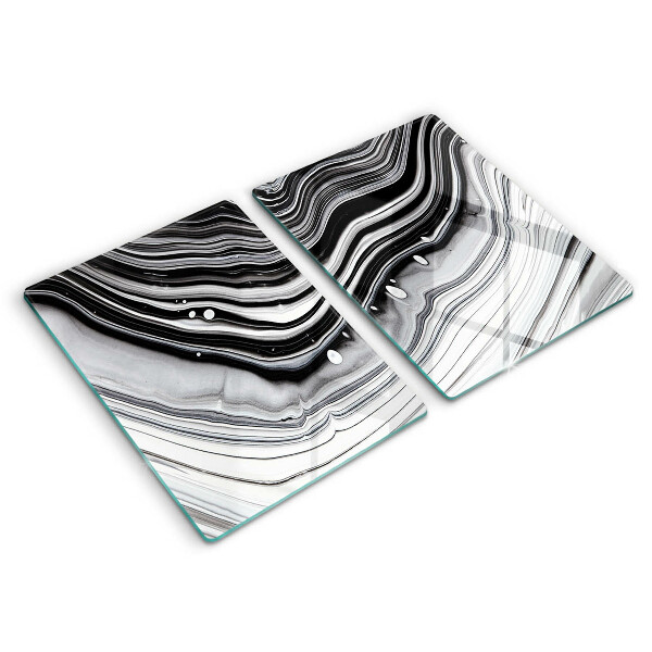 Főzőlap védő üveglap Tinta absztrakció