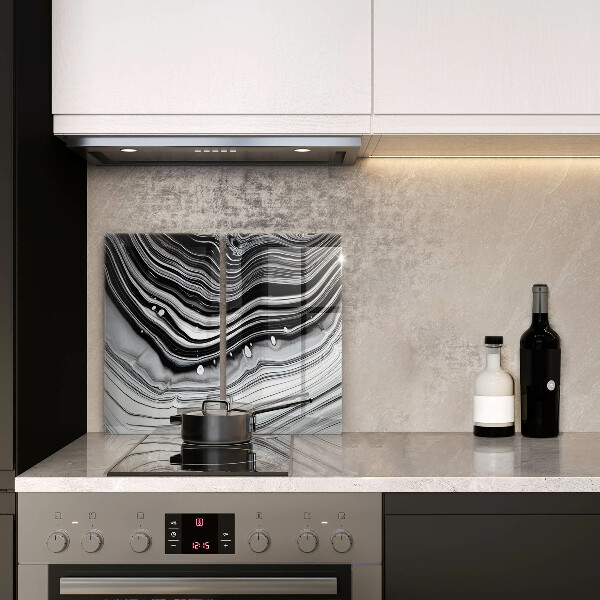 Főzőlap védő üveglap Tinta absztrakció