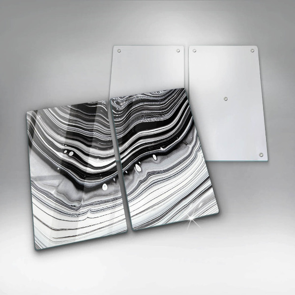 Főzőlap védő üveglap Tinta absztrakció