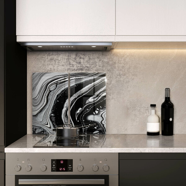 Főzőlap védő üveglap Tinta absztrakció