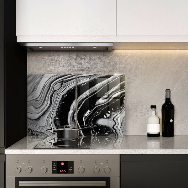 Főzőlap védő üveglap Tinta absztrakció