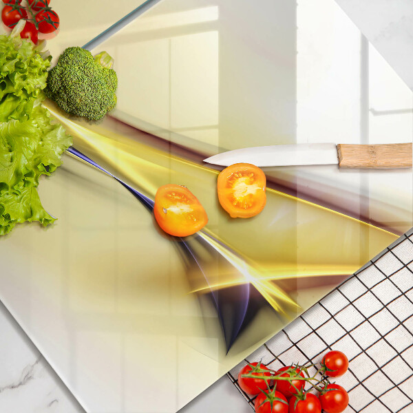 Főzőlap védő üveglap Absztrakt fényvonalak