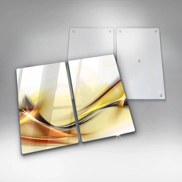 Főzőlap védő üveglap Absztrakt fényvonalak