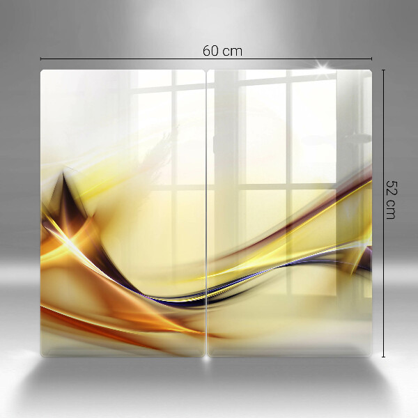 Főzőlap védő üveglap Absztrakt fényvonalak