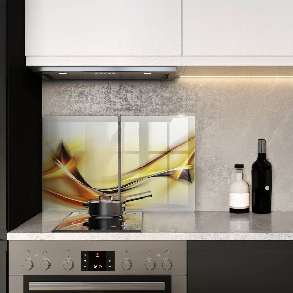 Főzőlap védő üveglap Absztrakt fényvonalak