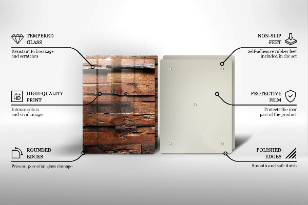 Főzőlap védő üveglap Dekoratív fa táblák