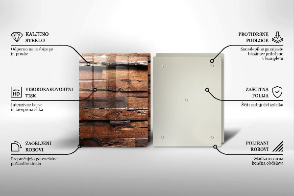 Főzőlap védő üveglap Dekoratív fa táblák