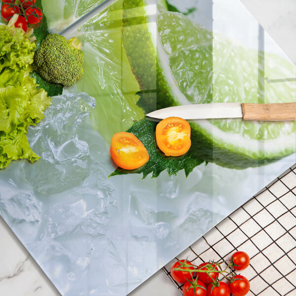 Főzőlap védő üveglap Lime menta és jég