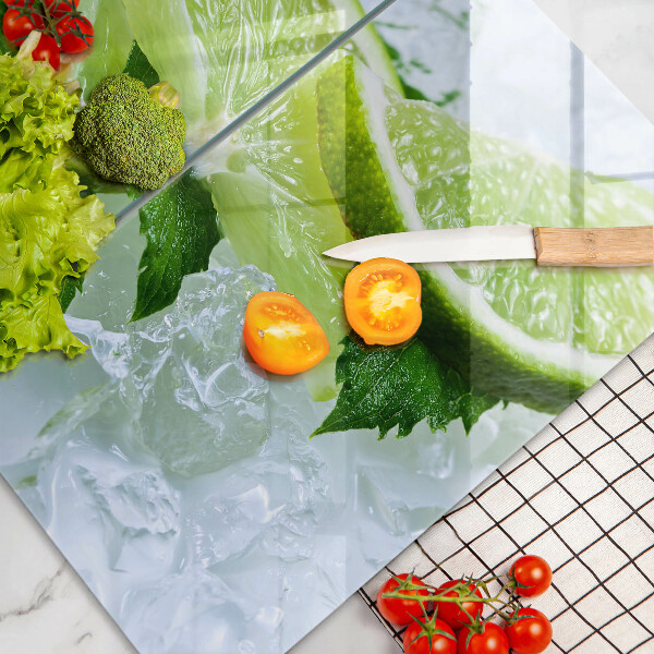 Főzőlap védő üveglap Lime menta és jég