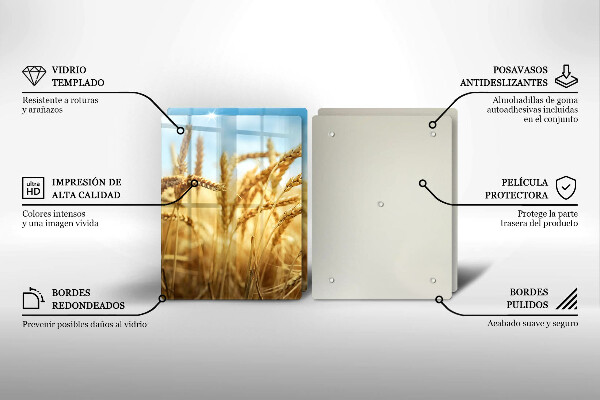 Főzőlap védő üveglap Kalász gabonafélék a területen