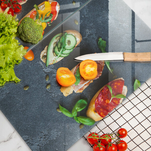 Főzőlap védő üveglap Színes szendvicsek