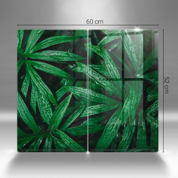 Főzőlap védő üveglap Növények levelei