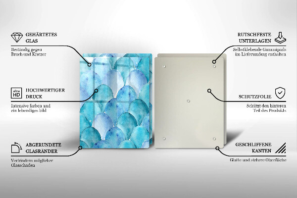 Főzőlap védő üveglap Akvarell skálák