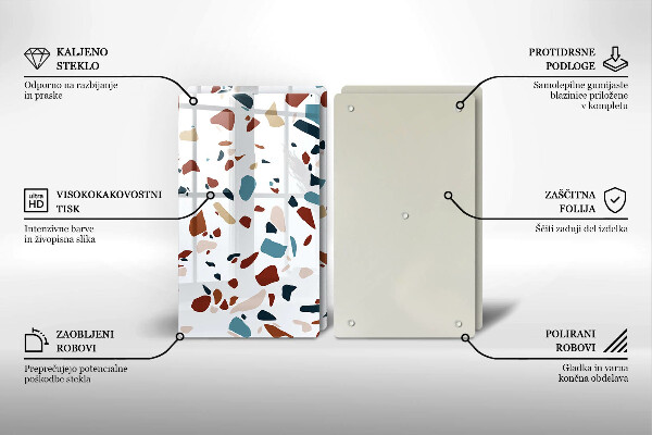 Főzőlap védő üveglap Díszítő kő