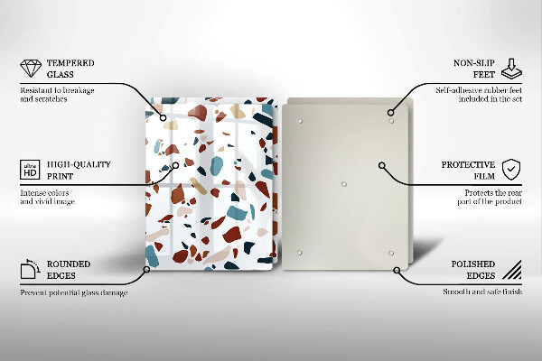 Főzőlap védő üveglap Díszítő kő