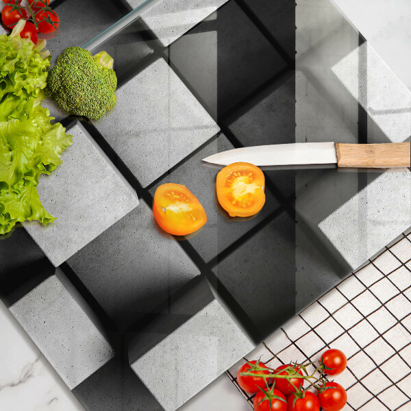 Főzőlap védő üveglap 3D geometriai háttér