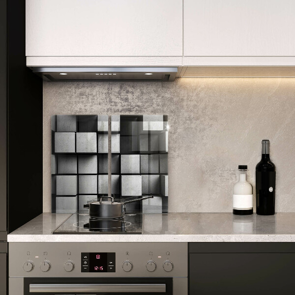 Főzőlap védő üveglap 3D geometriai háttér