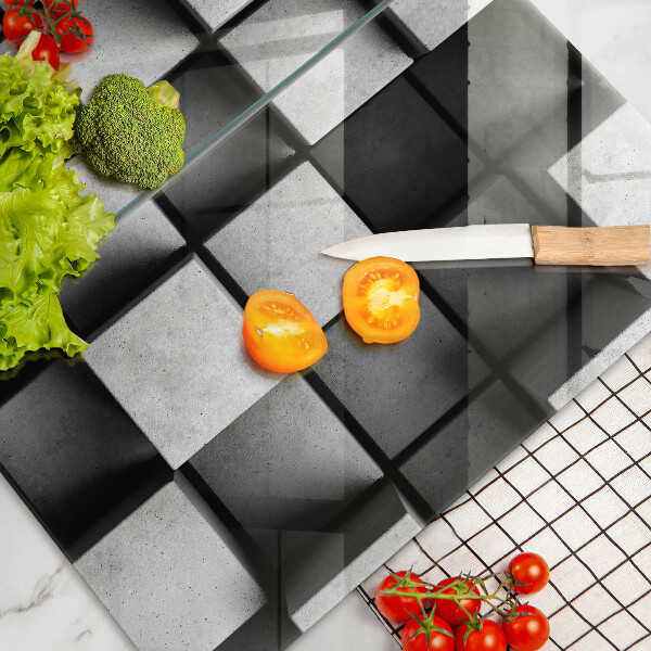 Főzőlap védő üveglap 3D geometriai háttér