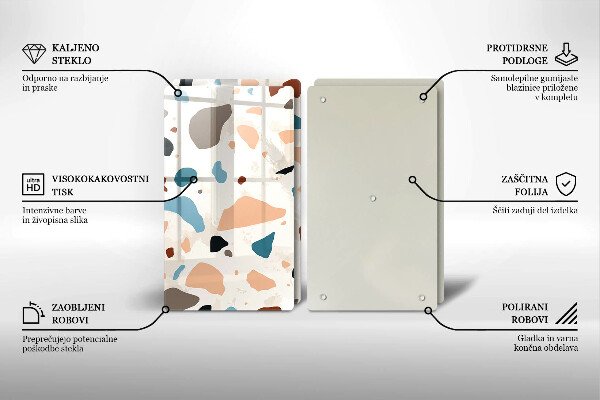 Főzőlap védő üveglap Dekoratív kőedény