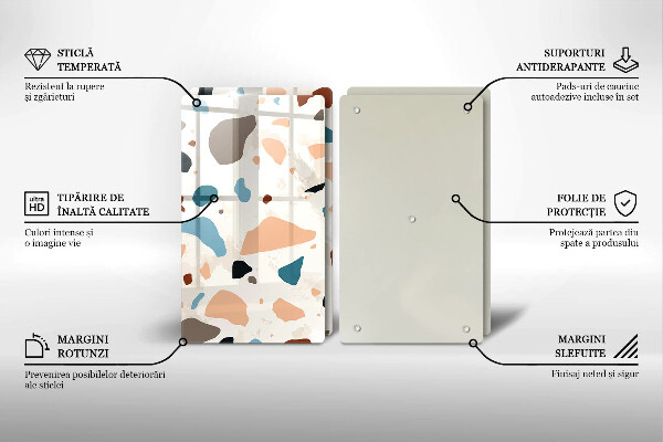 Főzőlap védő üveglap Dekoratív kőedény