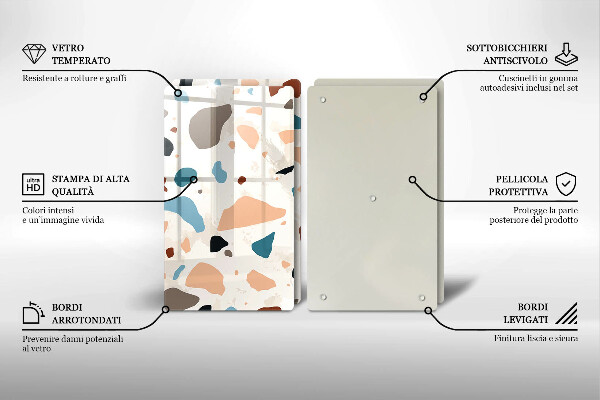 Főzőlap védő üveglap Dekoratív kőedény