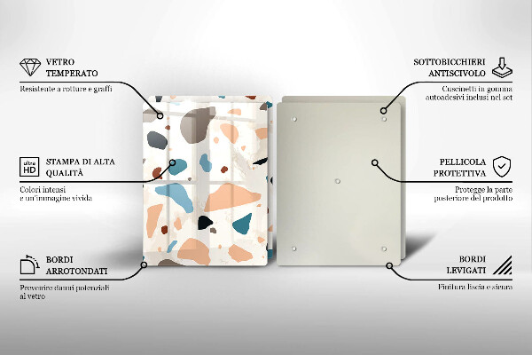 Főzőlap védő üveglap Dekoratív kőedény