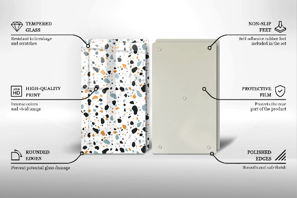 Főzőlap védő üveglap Dekoratív kőedény