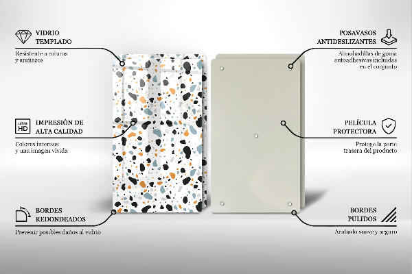 Főzőlap védő üveglap Dekoratív kőedény