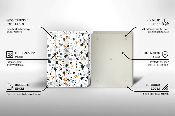 Főzőlap védő üveglap Dekoratív kőedény