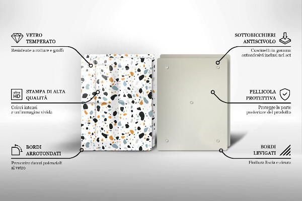 Főzőlap védő üveglap Dekoratív kőedény