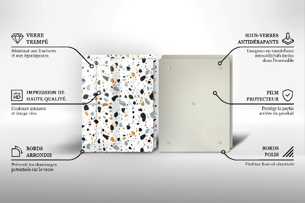 Főzőlap védő üveglap Dekoratív kőedény