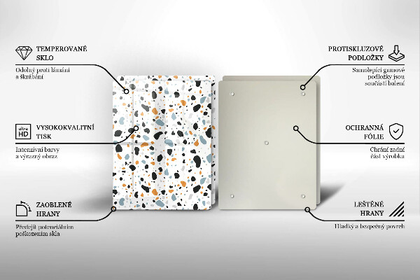 Főzőlap védő üveglap Dekoratív kőedény