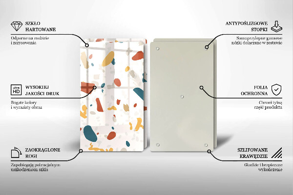 Főzőlap védő üveglap Dekoratív kőedény