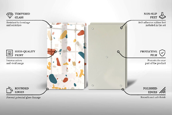 Főzőlap védő üveglap Dekoratív kőedény