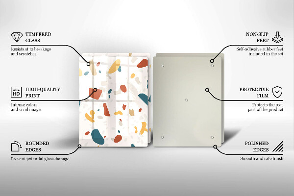 Főzőlap védő üveglap Dekoratív kőedény