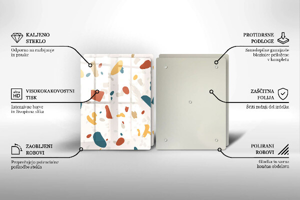 Főzőlap védő üveglap Dekoratív kőedény