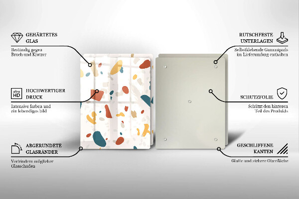 Főzőlap védő üveglap Dekoratív kőedény