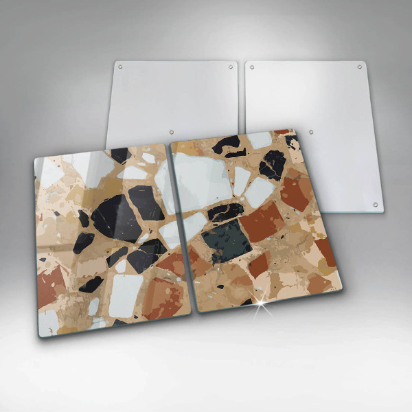 Főzőlap védő üveglap Dekoratív kövek lemez