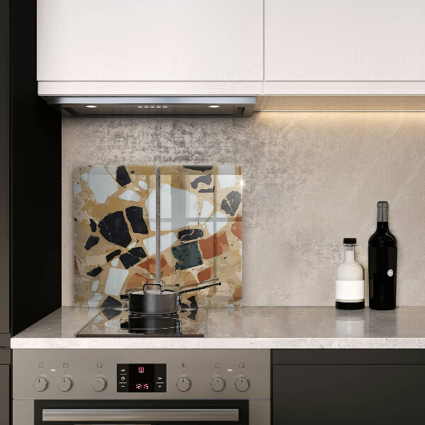 Főzőlap védő üveglap Dekoratív kövek lemez