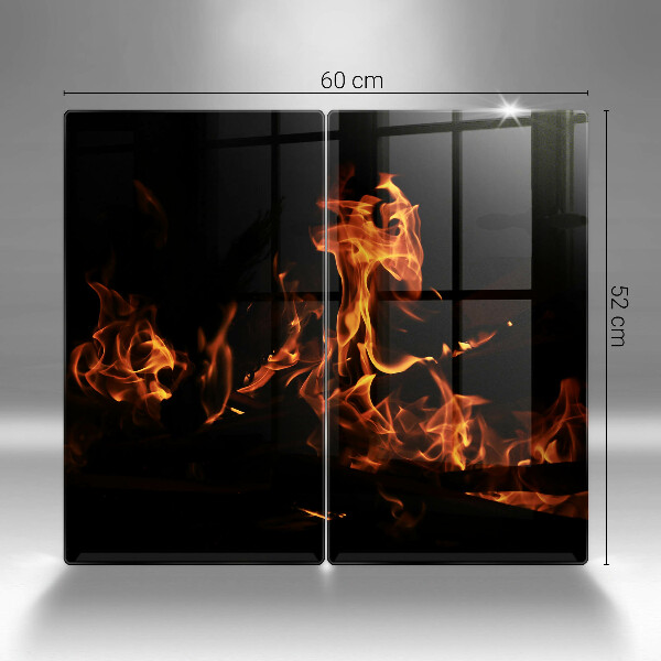 Főzőlap védő üveglap Gyújts egy élő lángot