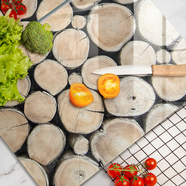 Főzőlap védő üveglap Fa fatörzsek