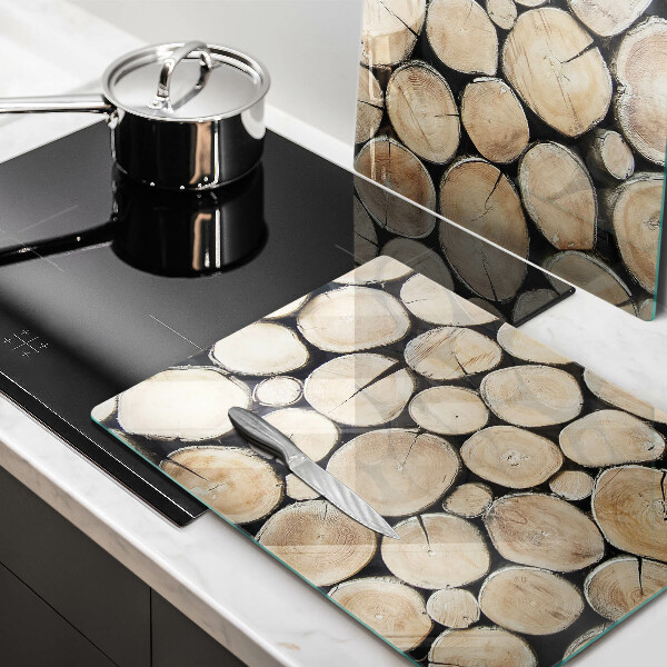 Főzőlap védő üveglap Fa fatörzsek